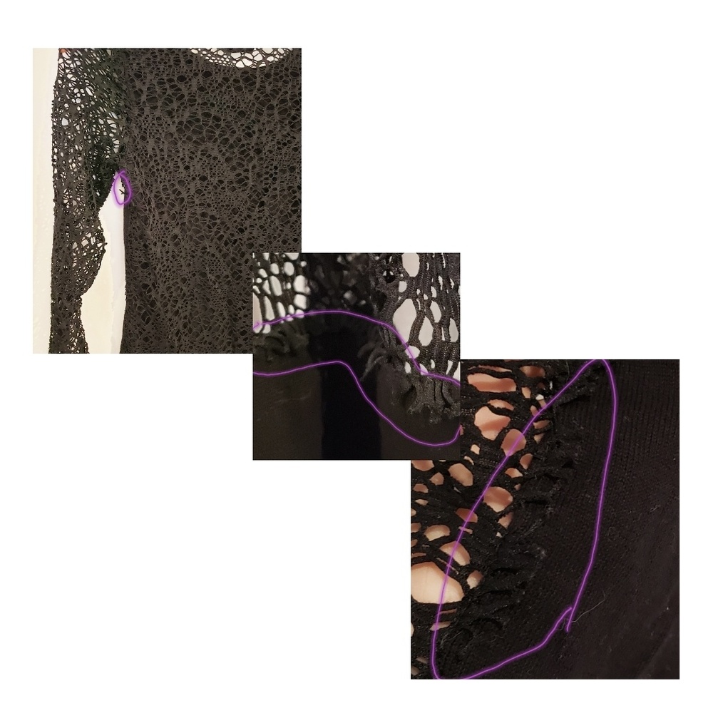 Topshop Long Sleeve Dress with V Neck Back - Picture 8 of 8